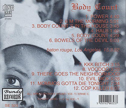 Body Count's in the house, Audio-CD