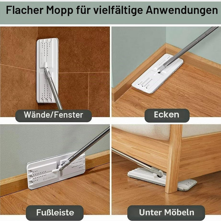 JOYMOOP Flache Wischmopp-Pads, Mikrofaser-Reinigungspads, waschbare Pads, Ersatz für JOYMOOP Flachmo
