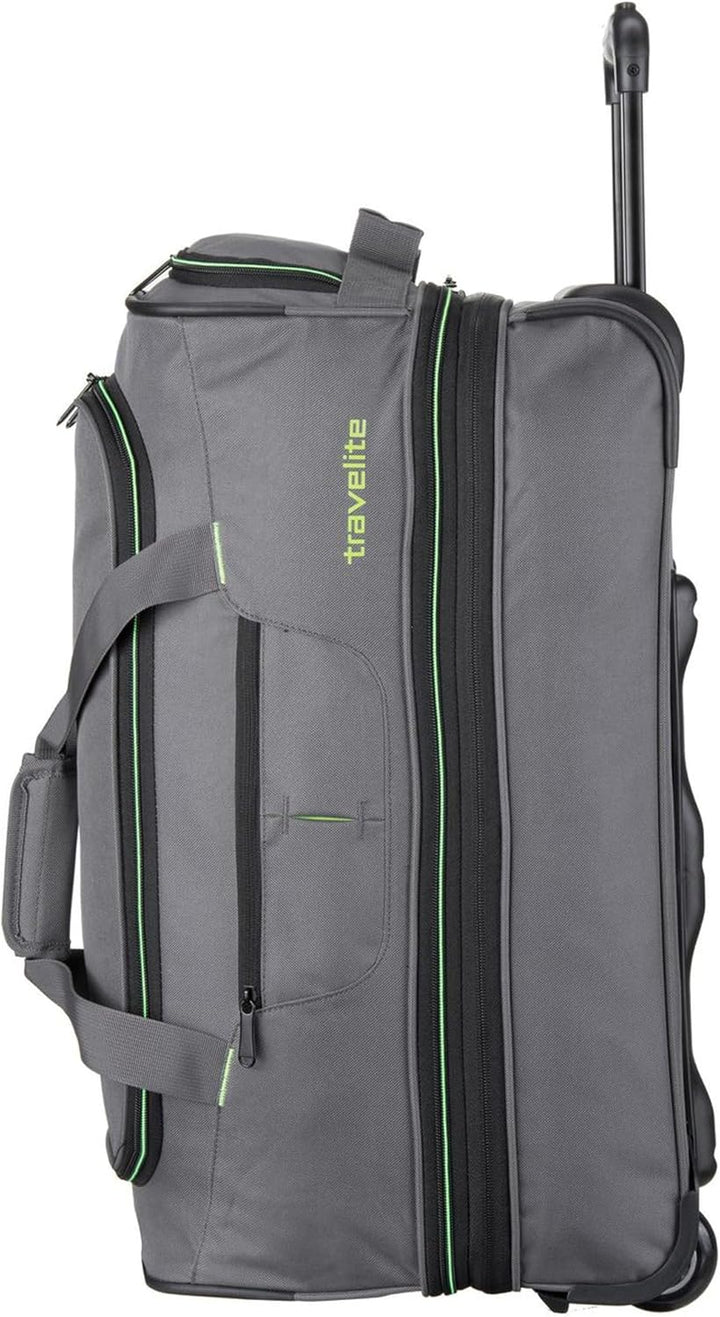 travelite 2-Rad Trolley Reisetasche Gr. S mit Dehnfalte, Gepäck Serie BASICS: Weichgepäck Reisetasch