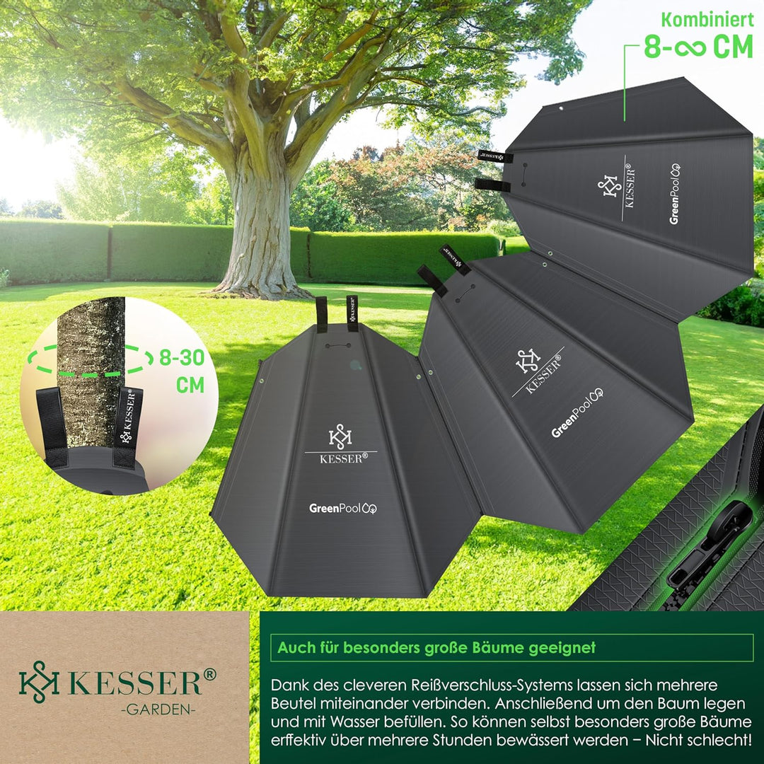 KESSER® Baum-Bewässerungssack 2er Set 75L Wassersack, Baumbewässerungsbeutel, PVC-Tasche langlebig &