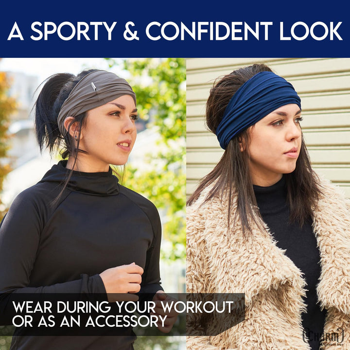 Dünnes Lauf Stirnband Sport Haarband Herren, Bandana Damen Sommer Japanische Mode Lang, Loop Tuch Zu