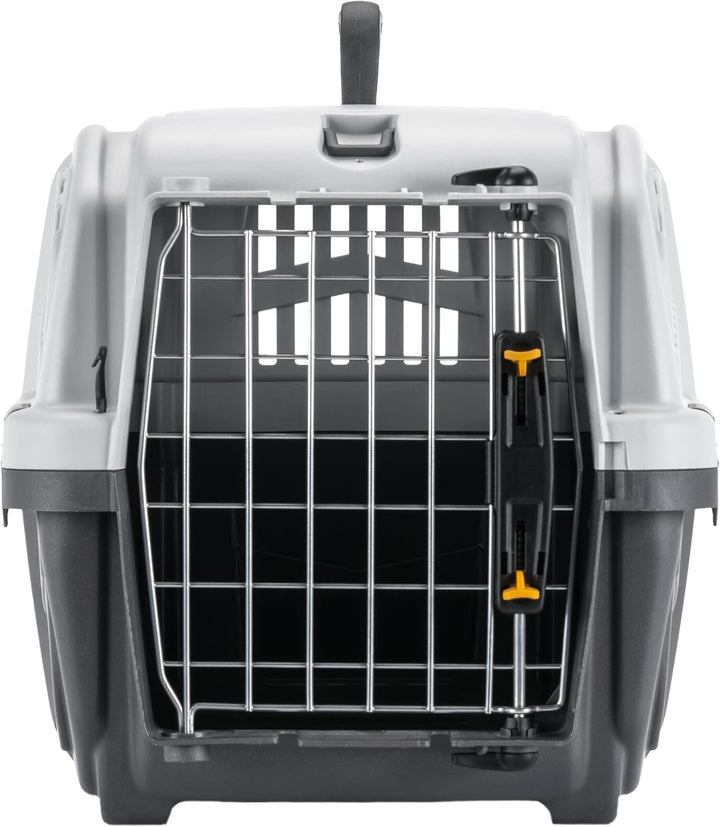 Nobby 72124 Transportbox für mittlere und grosse Hunde Skudo 1 Iata 48 x 31.5 x 31 cm grau L 55 x B
