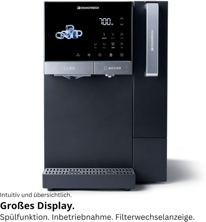 OsmoFresh Fusion Ice | Osmoseanlage mit Eiswürfelmaschine | gekühltes Wasser (bis 1°C) | kochend hei