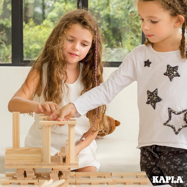 Kapla 100er Box Original Holz Bausteine Plättchen Klötze