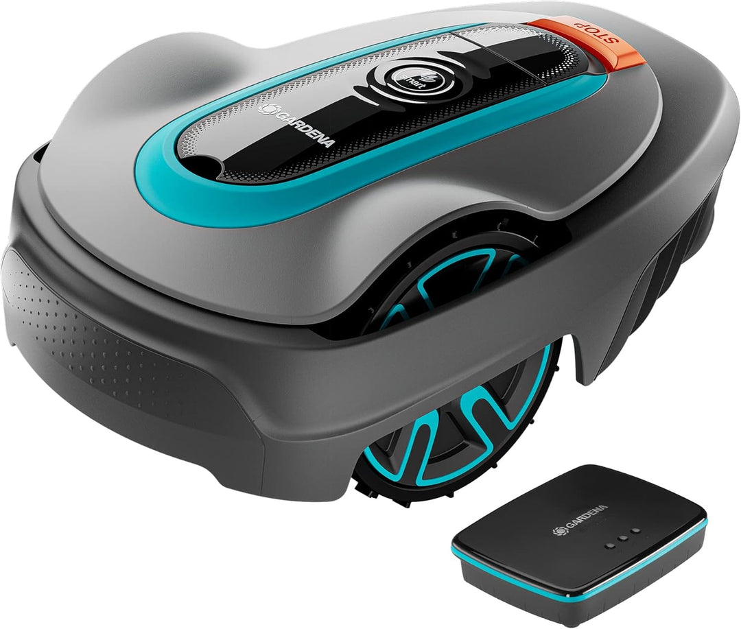 Gardena Mähroboter smart SILENO City 250 qm PL-Version, Türkis;orange;schwarz;grau