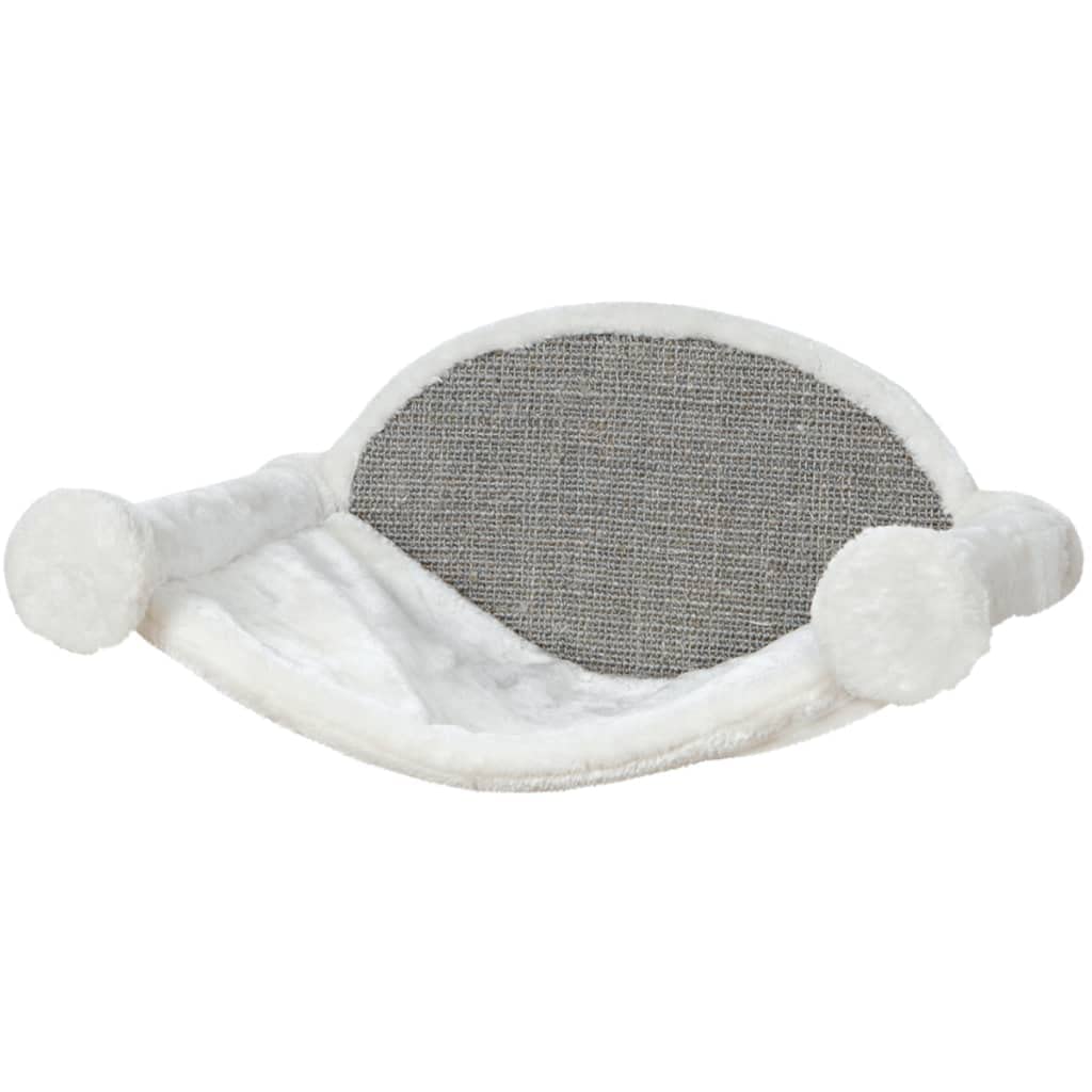 Trixie 49920 Hängematte zur Wandmontage, 54 × 28 × 33 cm, weiss/grau, 1 Stück (1er Pack) Single, Sin