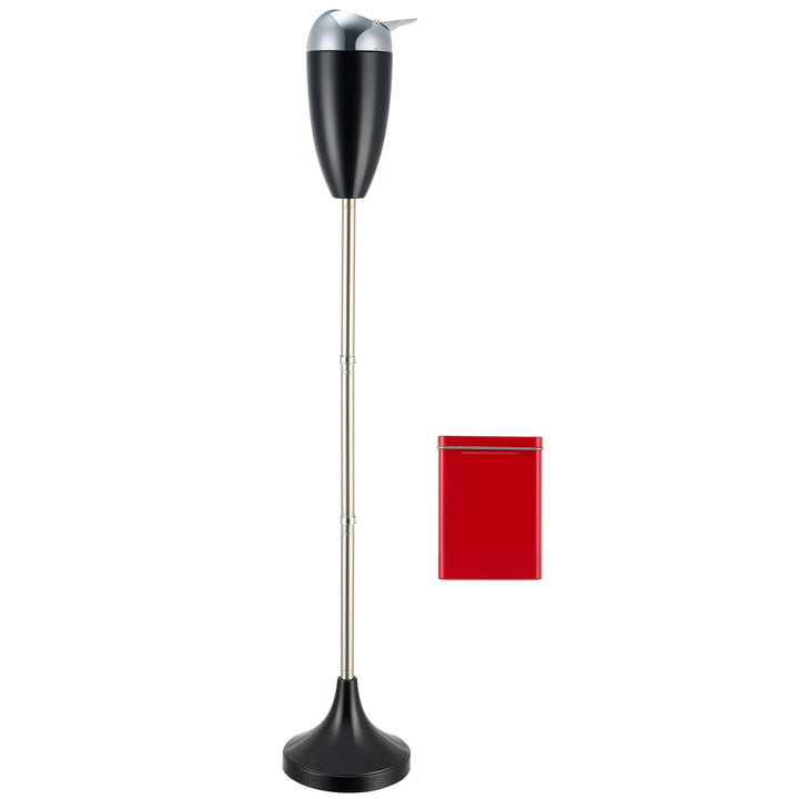 CO-Z Standaschenbecher Edelstahl Aschenbecher mit Deckel für Drinnen Höhenverstellbar Stand Aschenbe