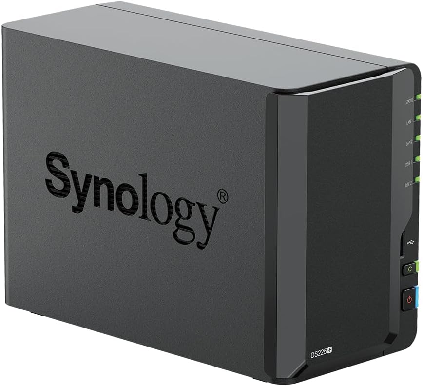Synology DS225+ 24TB (Synology HAT5300-12T) 2-Bay Enterprise Serie - Intel Celeron J4125 Quad-Core,