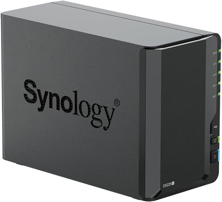 Synology DS225+ 24TB (Synology HAT5300-12T) 2-Bay Enterprise Serie - Intel Celeron J4125 Quad-Core,