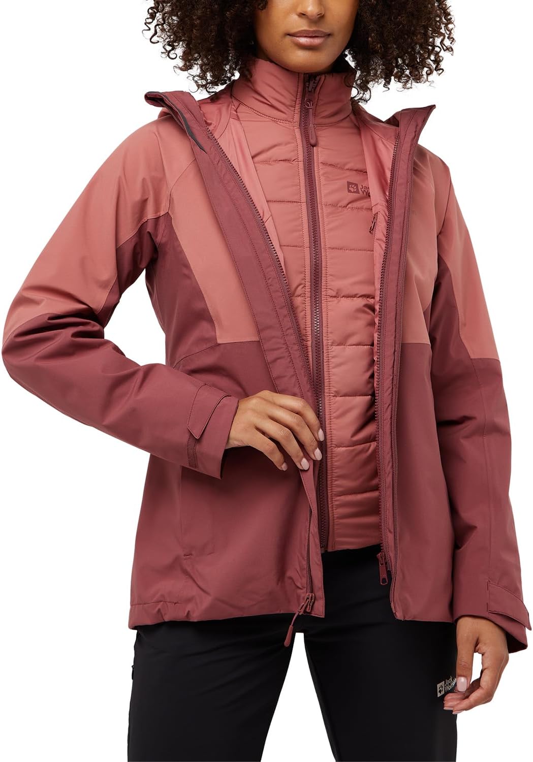 Jack Wolfskin Damen Glaabach 3in1 Jkt M Jacke XS red ochre, XS red ochre