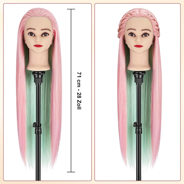TwoWin Training Head Friseur Head Friseurübungsleiter Cosmetology Mannequin Manikin Dolls Haarstylin
