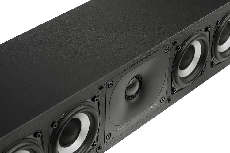 Polk Audio Monitor XT35 schlanker Center Lautsprecher, Hi-Res Zertifiziert, kompatibel mit Dolby Atm