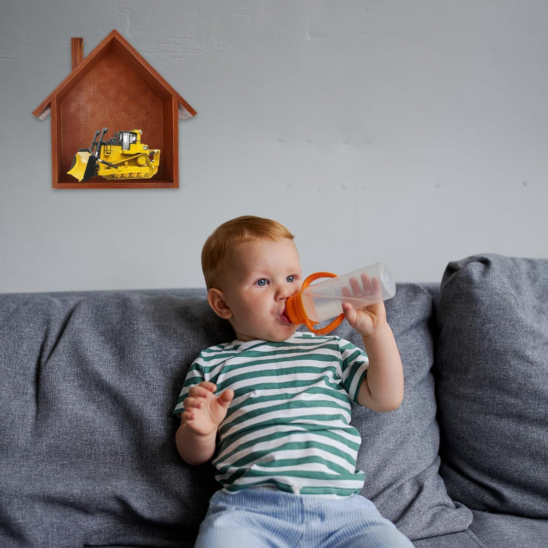 TOPBATHY Wandregal Hausform Holzregal Für Schlafzimmer Wohnzimmer Kinderzimmer Als Aufbewahrungshelf