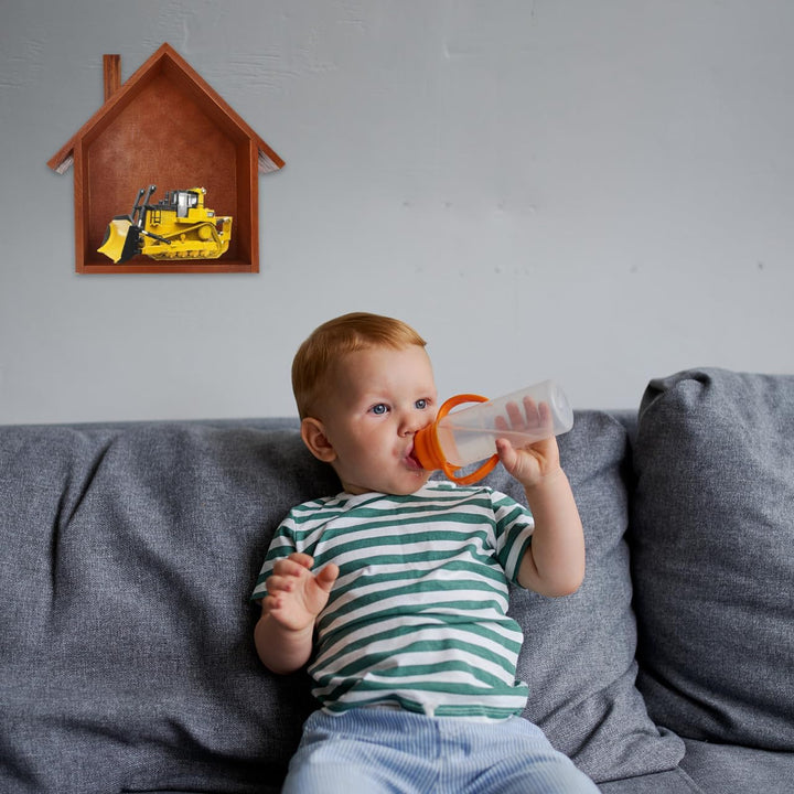 TOPBATHY Wandregal Hausform Holzregal Für Schlafzimmer Wohnzimmer Kinderzimmer Als Aufbewahrungshelf