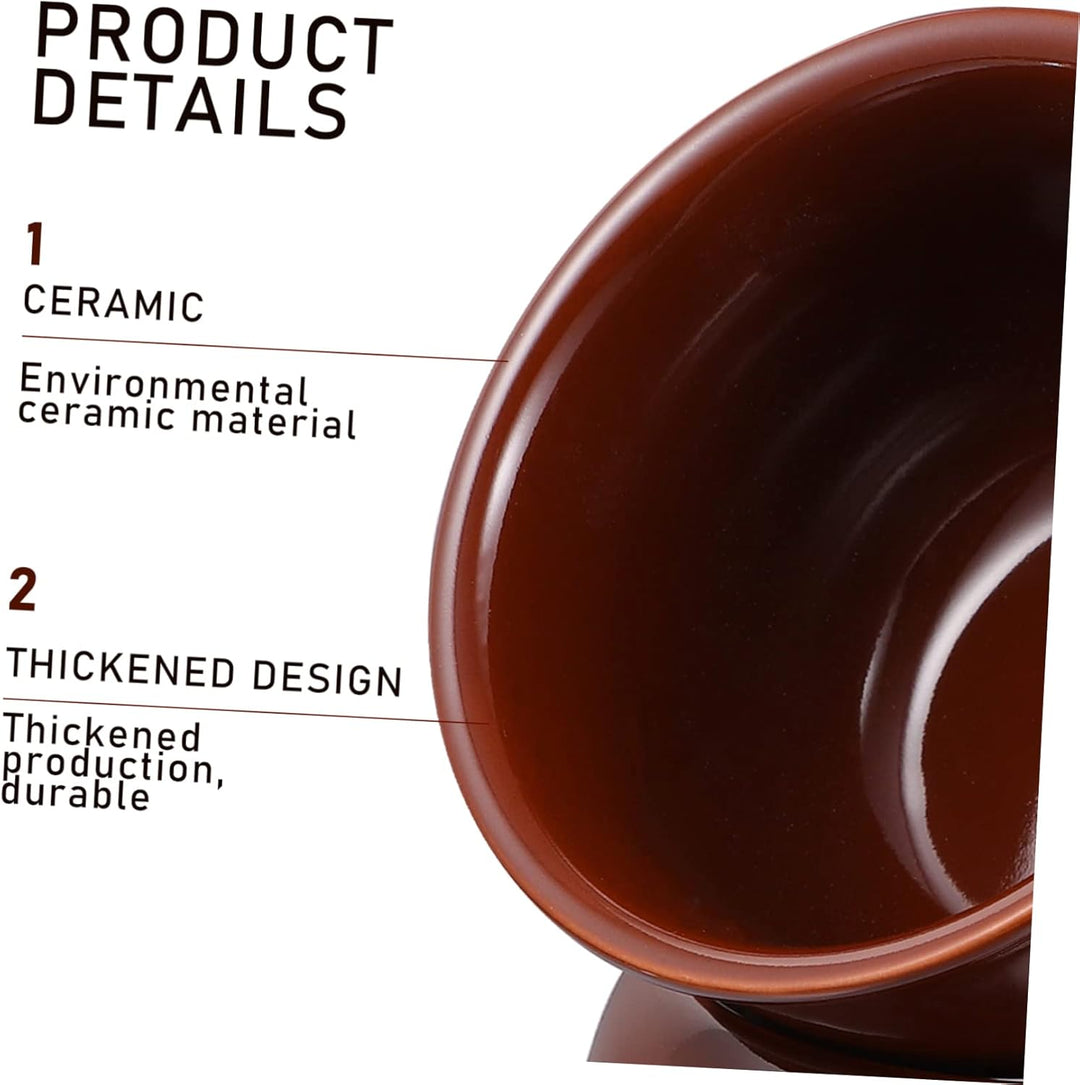 BESTonZON 1 Satz Keramikherd Käsefonduetopf Schmelztiegel Fonduetopf Aus Keramik Karamellfondue Butt