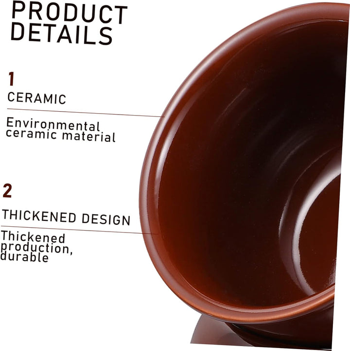 BESTonZON 1 Satz Keramikherd Käsefonduetopf Schmelztiegel Fonduetopf Aus Keramik Karamellfondue Butt