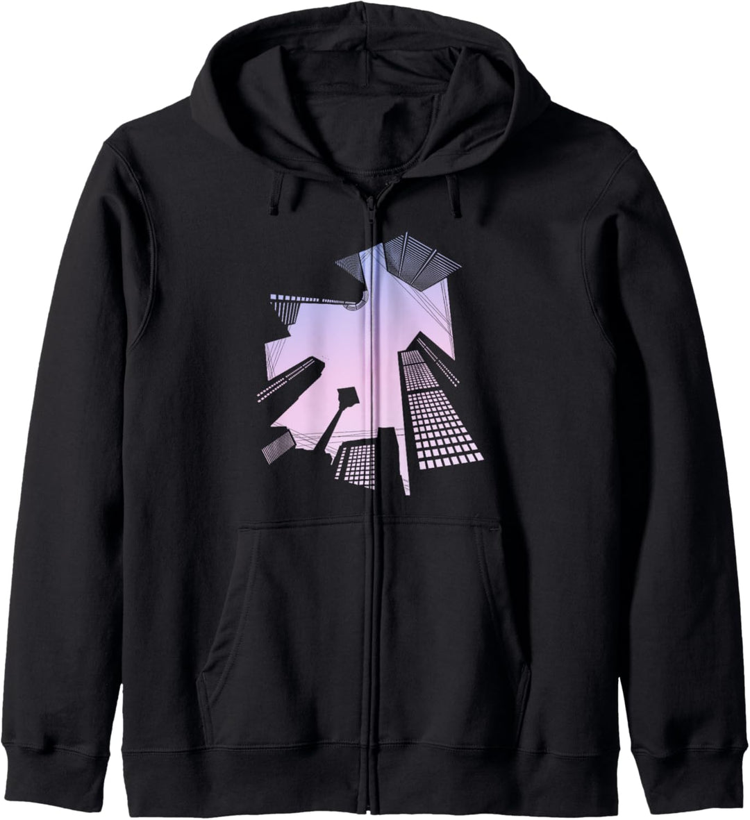 Pastel City Lofi Anime Aesthetic Vaporwave Lo Fi Soft Girl Kapuzenjacke