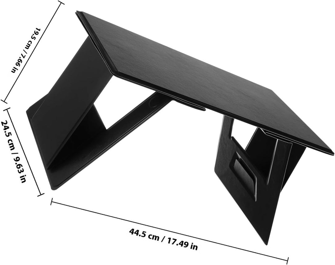 NUOBESTY Klappbarer Laptoptisch Tragbar aus Pu und Hochdichtem Material Leichter Laptopständer fürs