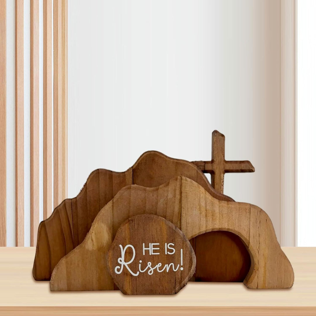 Ostern Deko Osterkrippe Osterdeko Holz Jesus Figur Christliche Easter Decoration Erzgebirge Holzkuns