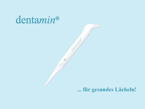 3er Pack dentamin® Pocket Box, 3x 60 Stück DENTAMIN® Zahnstocher in praktischer Spenderbox
