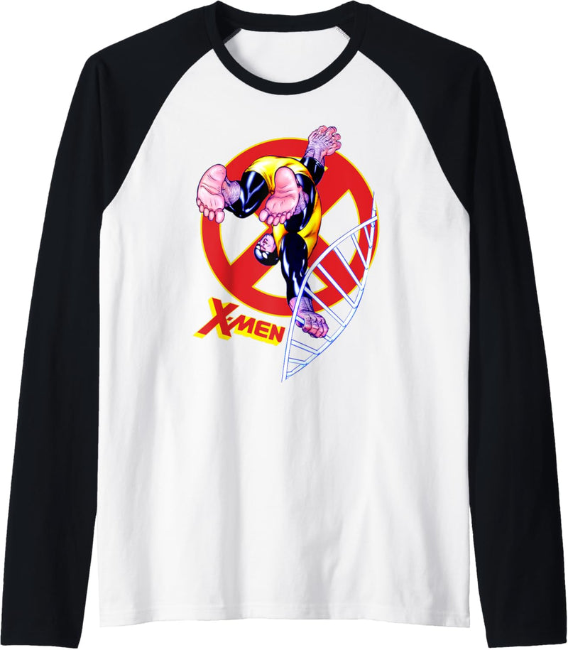 Marvel X-Men The Beast Classic Mutant DNA Raglan