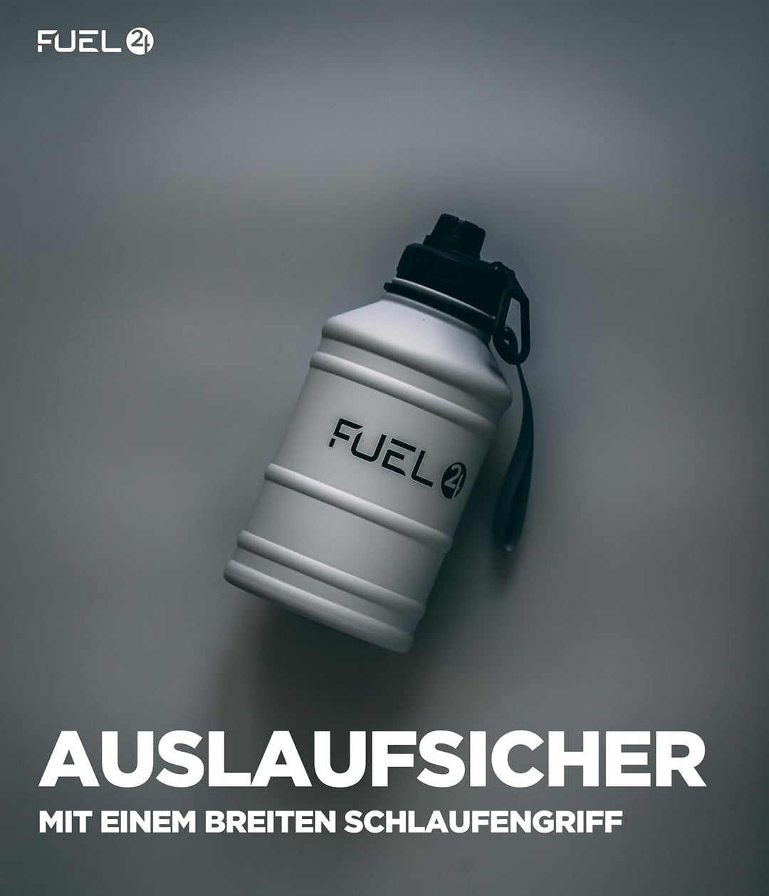 Fuel24 Extra Stark Trinkflasche Edelstahl Metall 1.3L & 2.2L - Auslaufsicher & BPA-Frei Wasserflasch