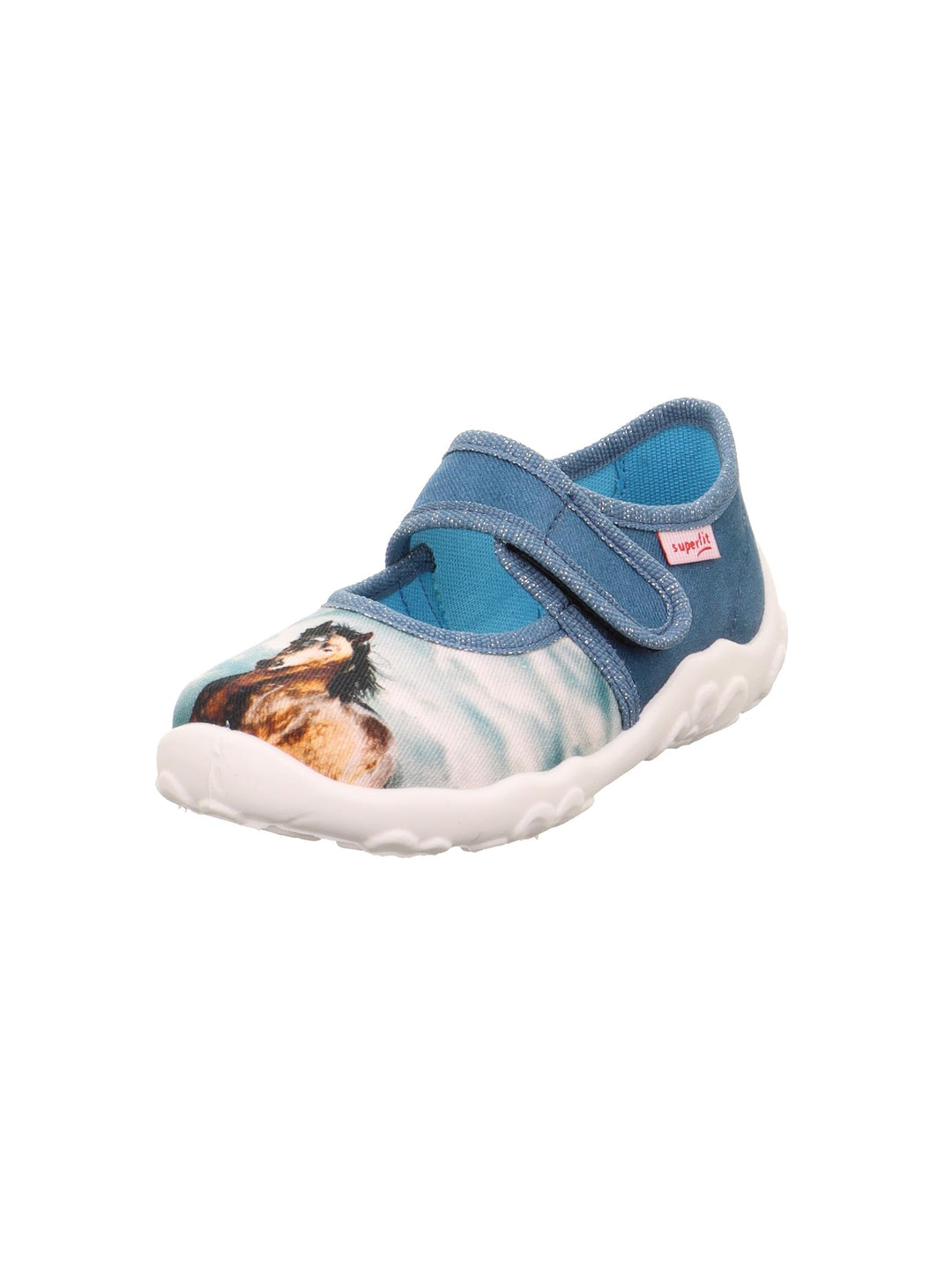Superfit Mädchen Bonny Hausschuh 23 EU Weit Blau 8040, 23 EU Weit Blau 8040