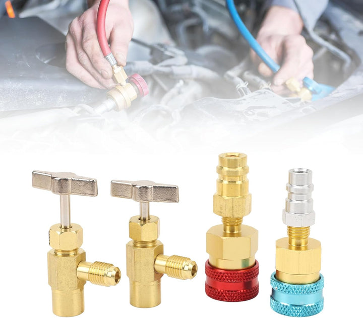 Kikumi R1234YF Schnellkoppler Kit Selbstversiegelung Kann mit Hohem Niederdruck 1234yf Bis R134A -Ad