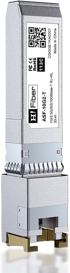 H!Fiber 10G SFP+ RJ45 Transceiver Cat6a/7, 30Meter 10Gbase-T SFP+ Kupfer Modul für Cisco SFP-10G-T-S