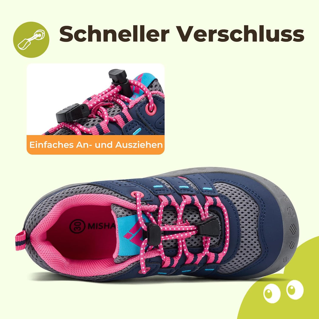 Mishansha Unisex-Kinder Turnschuhe Trekkingschuhe Mädchen Wanderschuhe Outdoor Sportschuhe 24-38 27