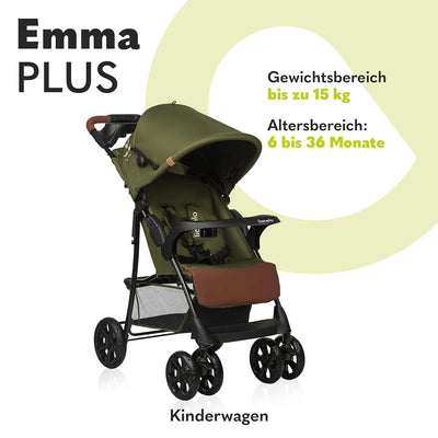 LIONELO Emma Plus Kinderwagen bis zu 15 kg, Kindersportwagen, leicht modern klein Buggy mit Liegepos