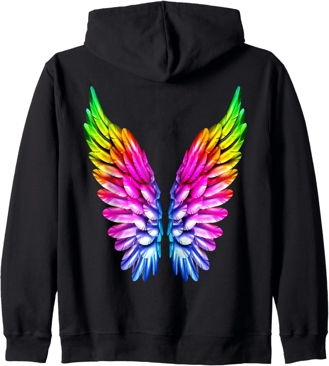 LGBT Regenbogen Engelsflügel Gay Lesbisch Queer LGBTQ Kapuzenjacke