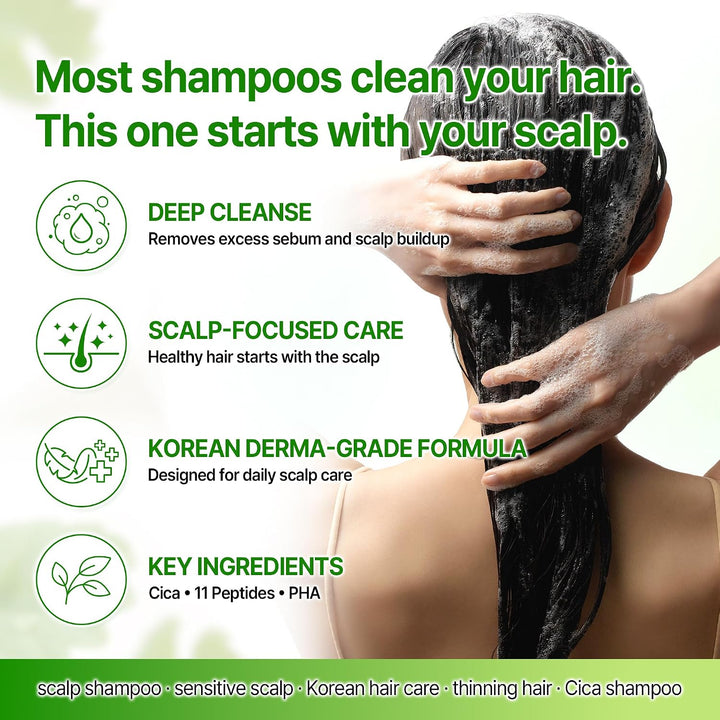 [SOME BY MI] Cica Peptide Anti Hair Loss Derma Scalp Shampoo 285ml