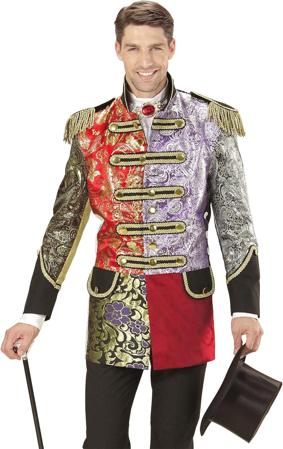 "JACQUARD PATCHWORK PARADE COAT" for man - (S), S