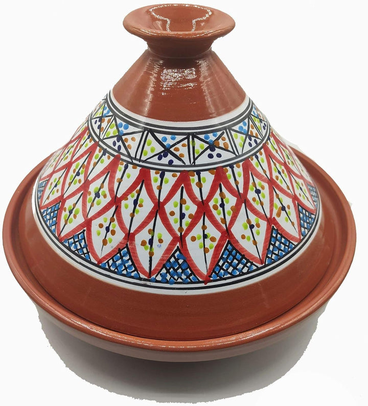 Tajine Terracotta-Topf Ethnischer Teller Marokkanisch Tunesisch XL 32 cm 2910201103