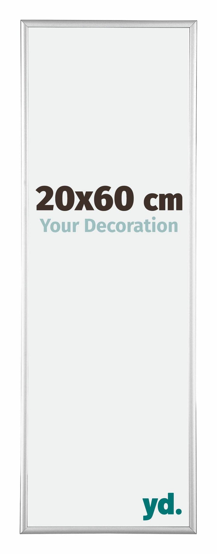 yd. Your Decoration - Bilderrahmen 20x60 cm - Bilderrahmen aus Aluminium mit Acrylglas - Antireflex