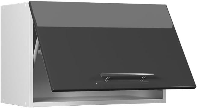 Vicco Hängeschrank Fame-Line, Anthrazit Hochglanz/Weiss, 60 cm | zur Kombination mit weiteren Module