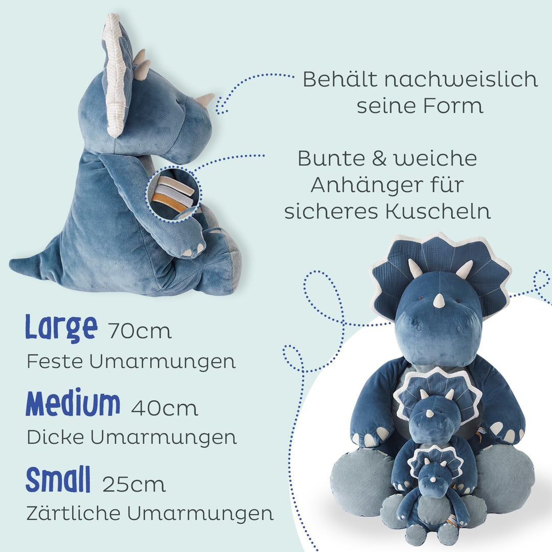 Noukie's - Plüsch für Kinder - Kuscheltier Medium Ops - Schmusetuch Bio-Baumwolle - Grösse für Kinde