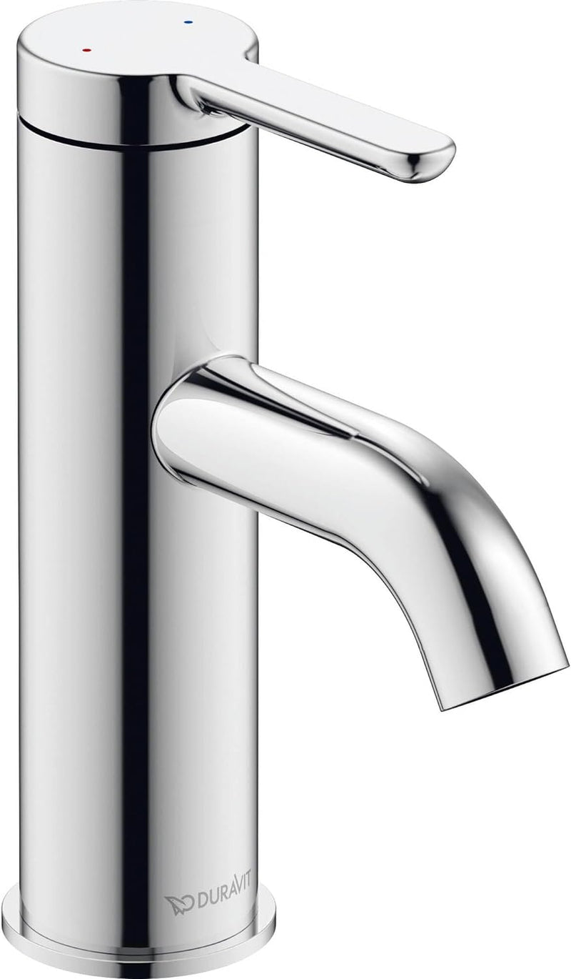 Duravit C.1 Waschtischarmatur, Grösse S (Auslauf Höhe 66 mm), Wasserhahn Bad, Waschbecken Armatur mi