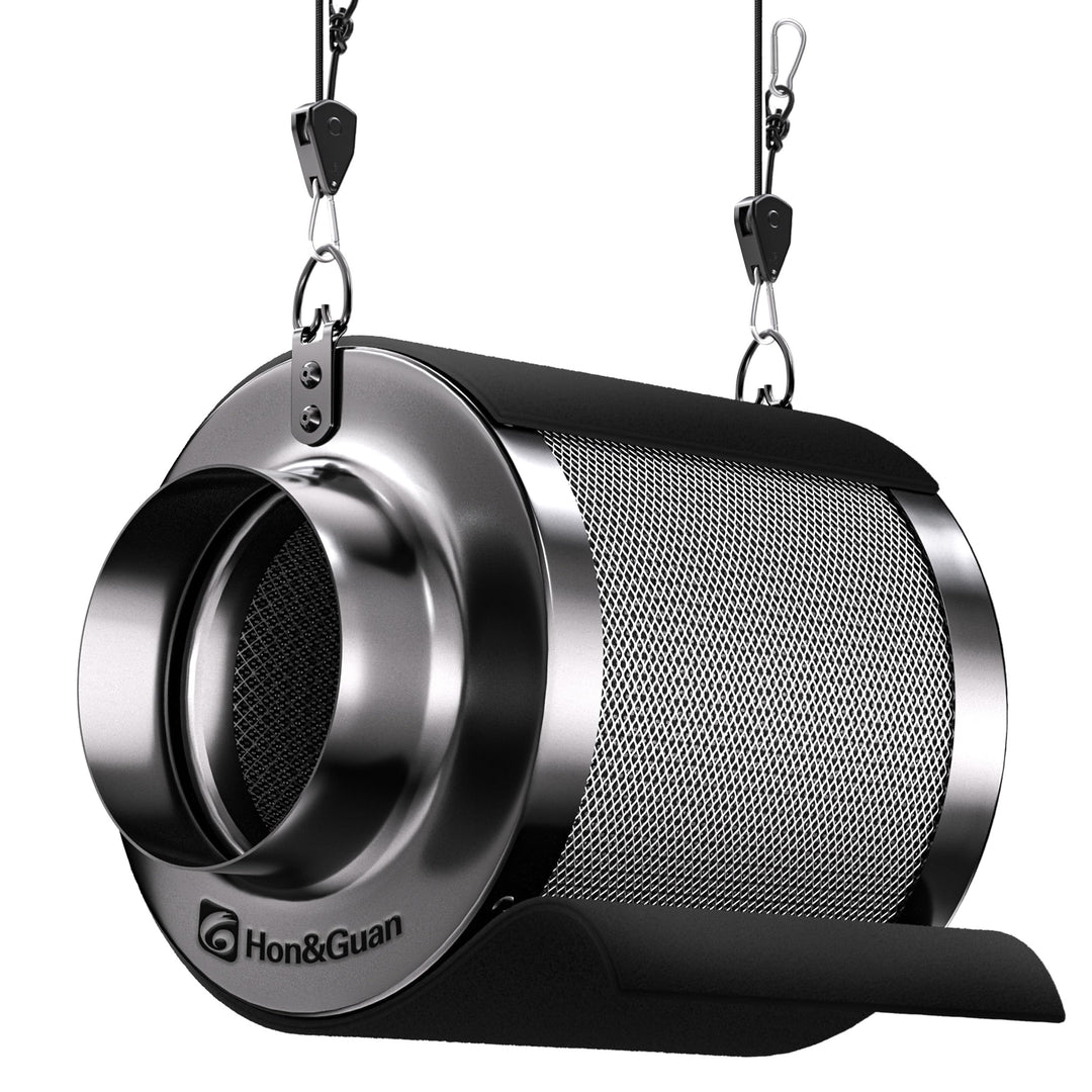 Hon&Guan Aktivkohlefilter Grow 150mm X 200mm, Kohlefilter mit 38mm Dickes RC48 Leichtes Carbon für G