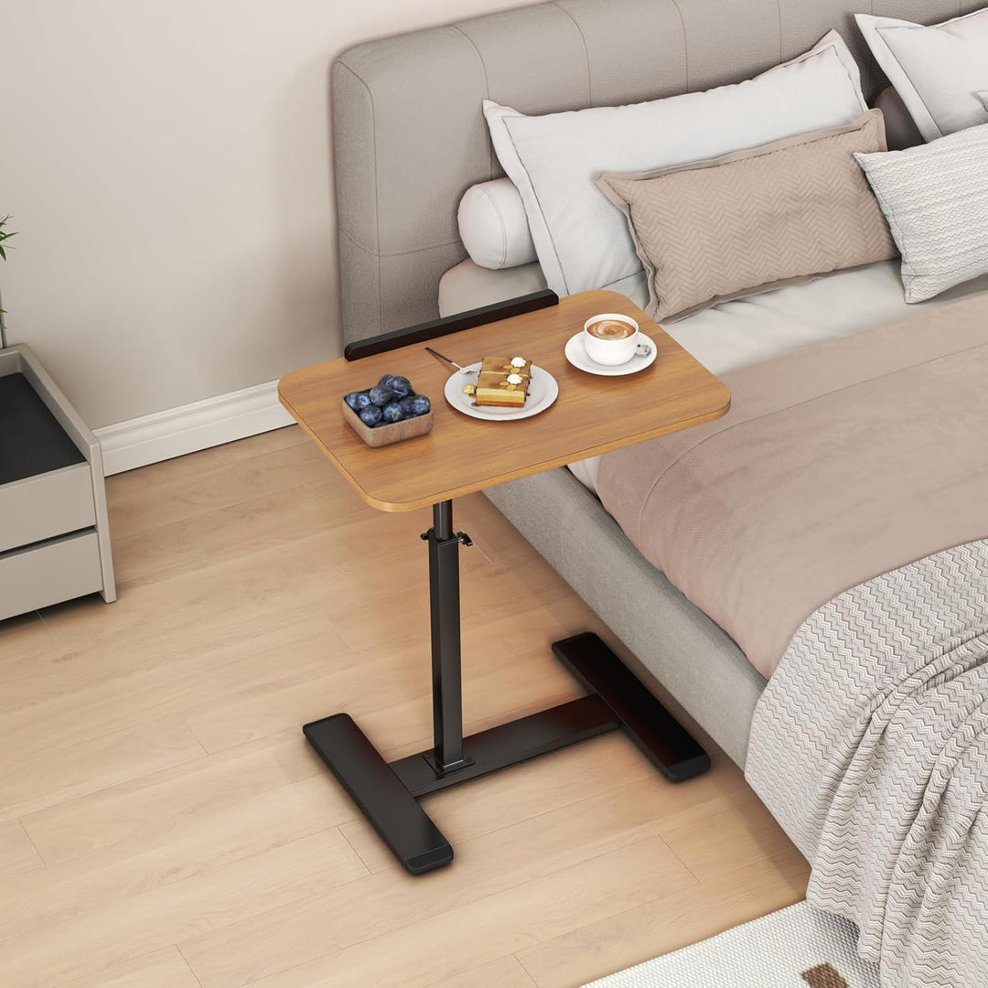 Beistelltisch C Form Höhenverstellbar, 360°Drehbar Laptop Stand Sofa Beistelltisch, Mobiler Couchtis