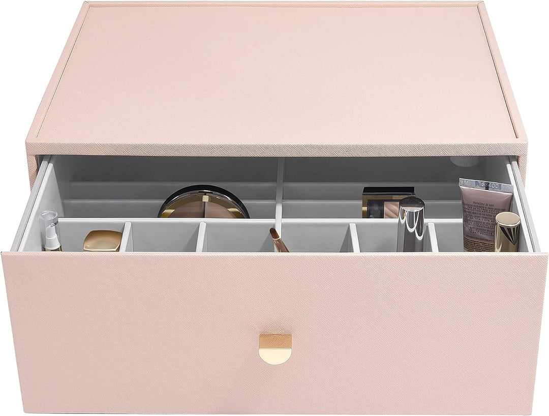 Stackers Blush Pink Supersize Makeup Deep Drawer, Blush Pink