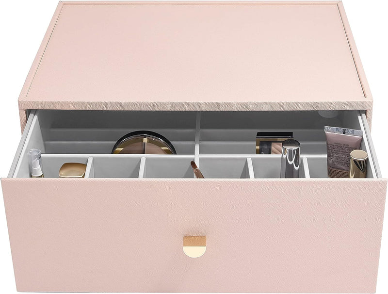 Stackers Blush Pink Supersize Makeup Deep Drawer, Blush Pink