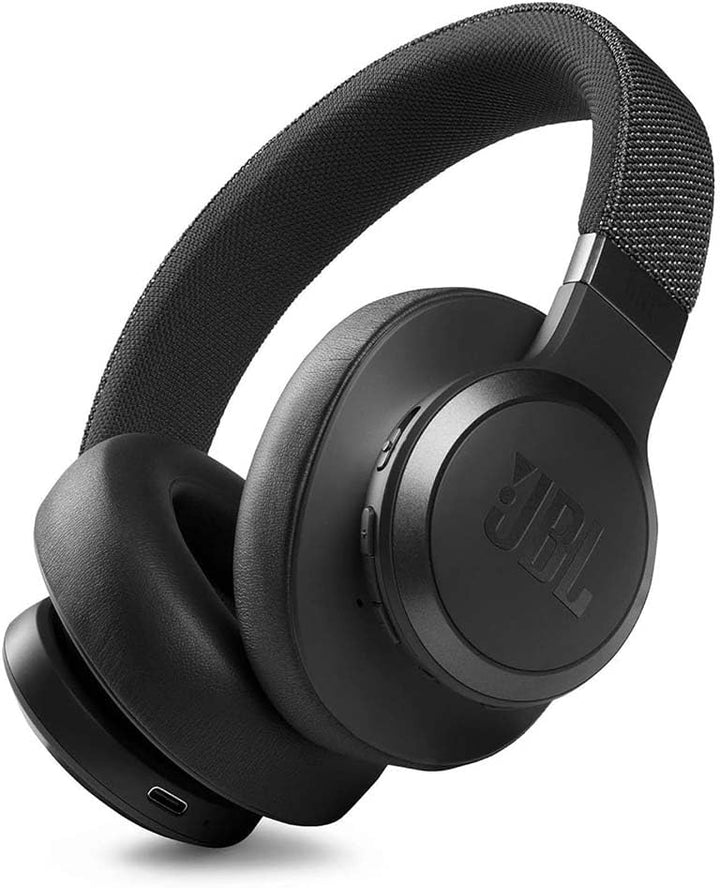 JBL Live 660NC kabelloser Over-Ear Bluetooth-Kopfhörer in Schwarz – Mit Noise-Cancelling und Spracha