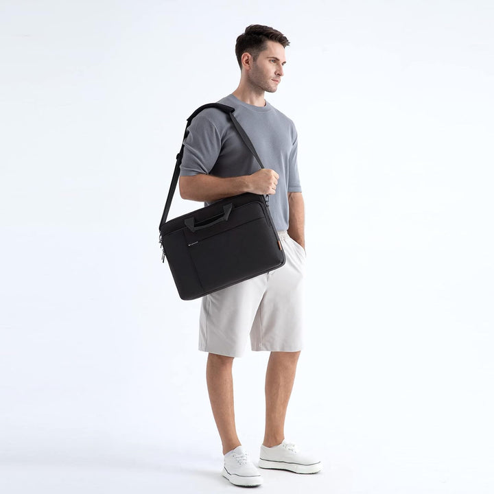 DOMISO 17 Zoll Laptop Tasche Aktentasche Schultertasche Business Wasserdicht Notebooktasche für 17-1