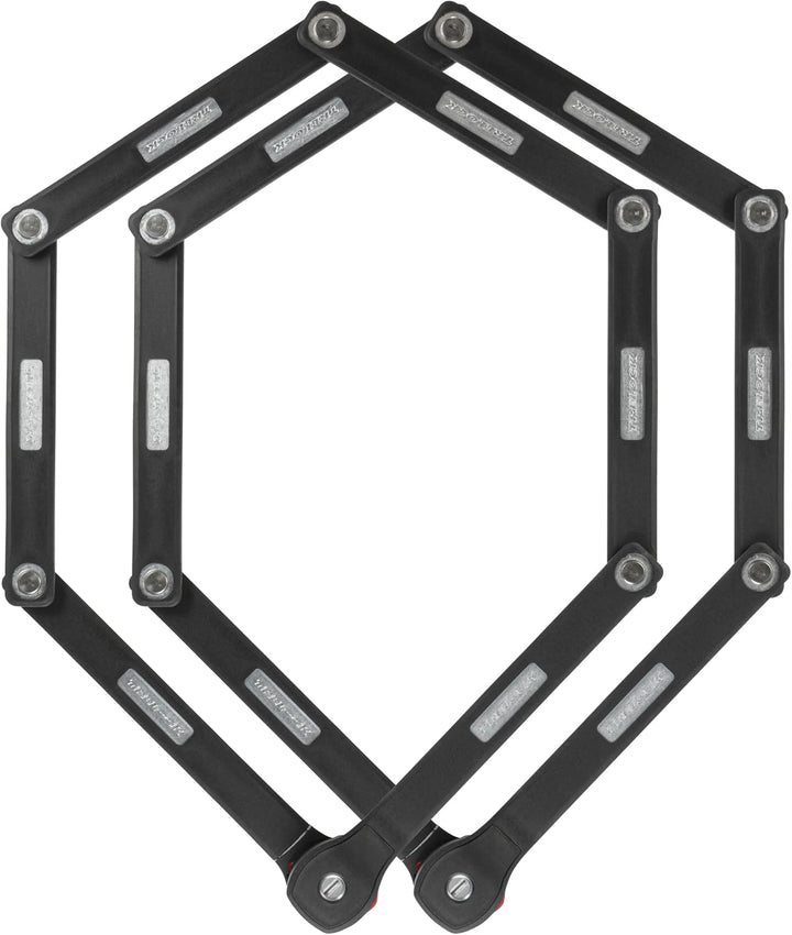 TRELOCK 2x FS 480/100 COPS X-Press TWIN – Set mit 2 Faltschlössern – Länge 100 cm – Sicherheitsstufe