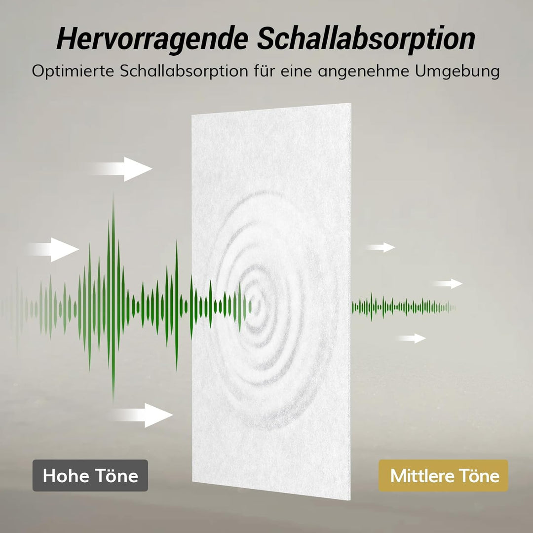 TONOR 8 Stück Akustikpaneele selbstklebend, 120x60x0.9 cm Wandpaneele selbstklebend für Schalldämmun