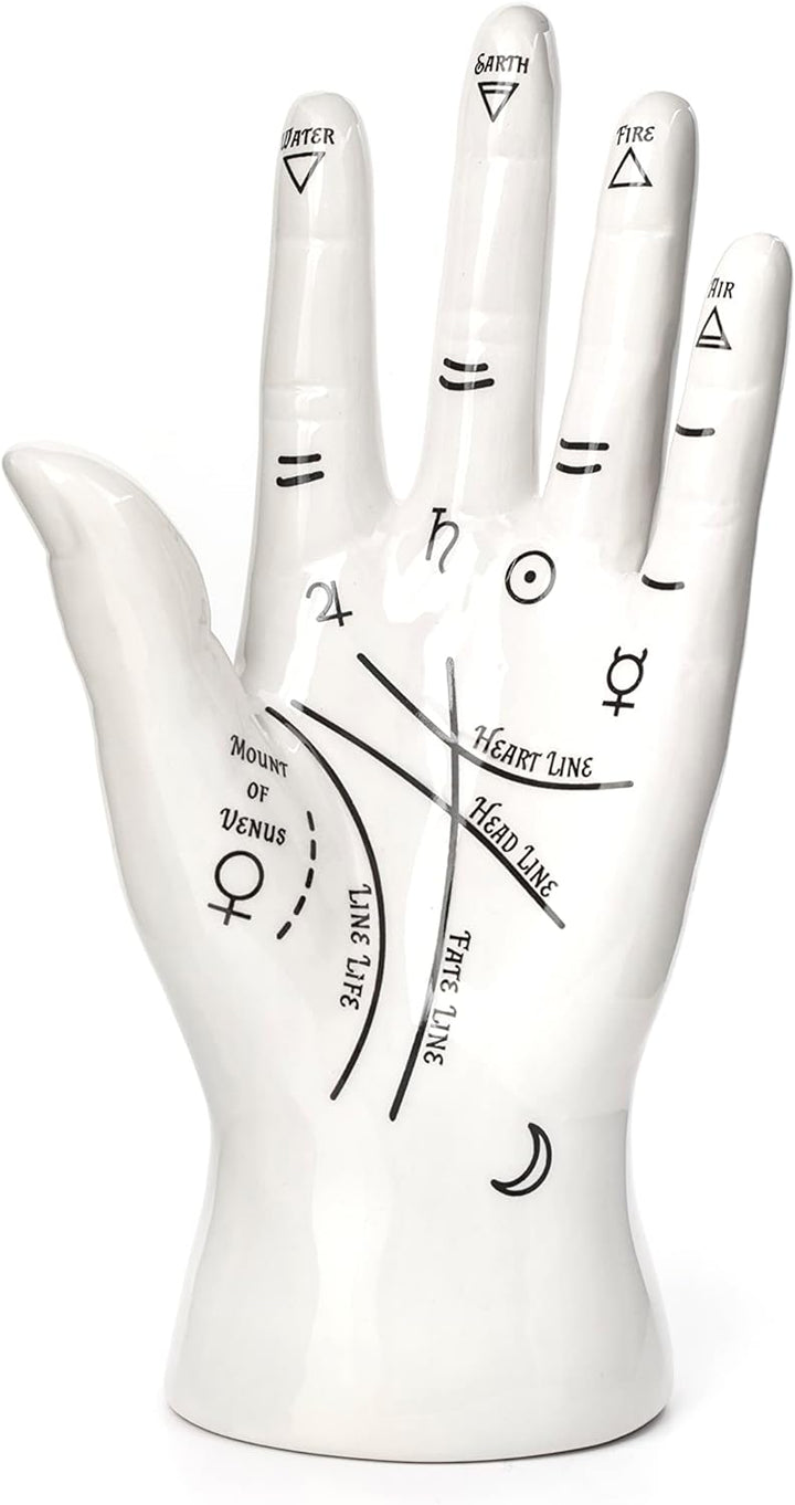 KIKKERLAND JK17 Palm Reader Schmuckständer, Weiss