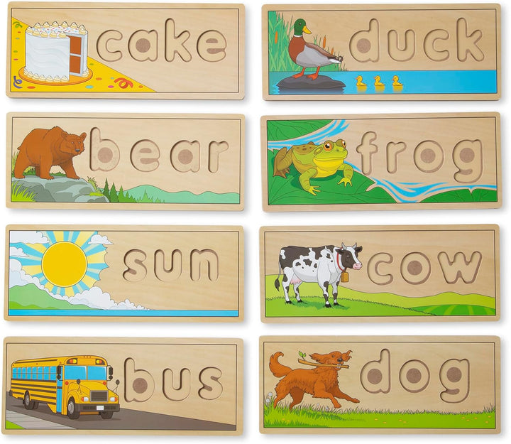 Melissa & Doug See & Spell , Spelling Game , Wooden Alphabet Letters and Words , Word Flash Cards ,