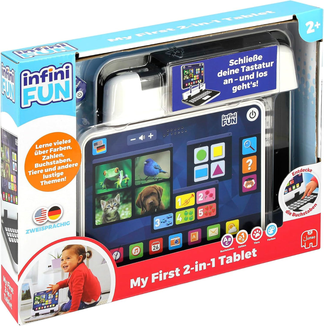 INFINI FUN - Mein erster 2-in-1-Tablet - elektronisches Lernspielzeug - Spielzeug zur Nachahmung - V